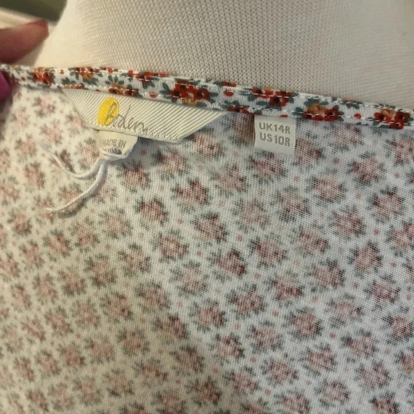 Boden Summer floral dress with spaghetti straps-size 10. NWT - Picture 5 of 7